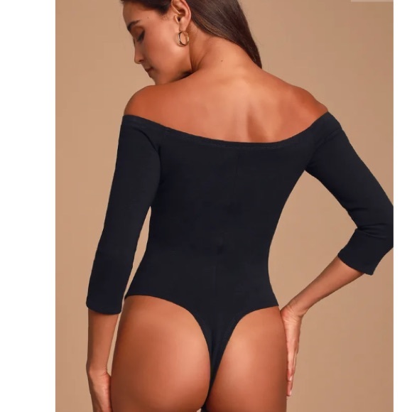 SOLD✔️1/13: Lulus Like a Bird Black Bodysuit - Picture 3 of 12